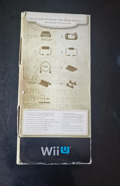 Nintendo Wii U: The Legend of Zelda Wind Waker HD Deluxe Set Console USED