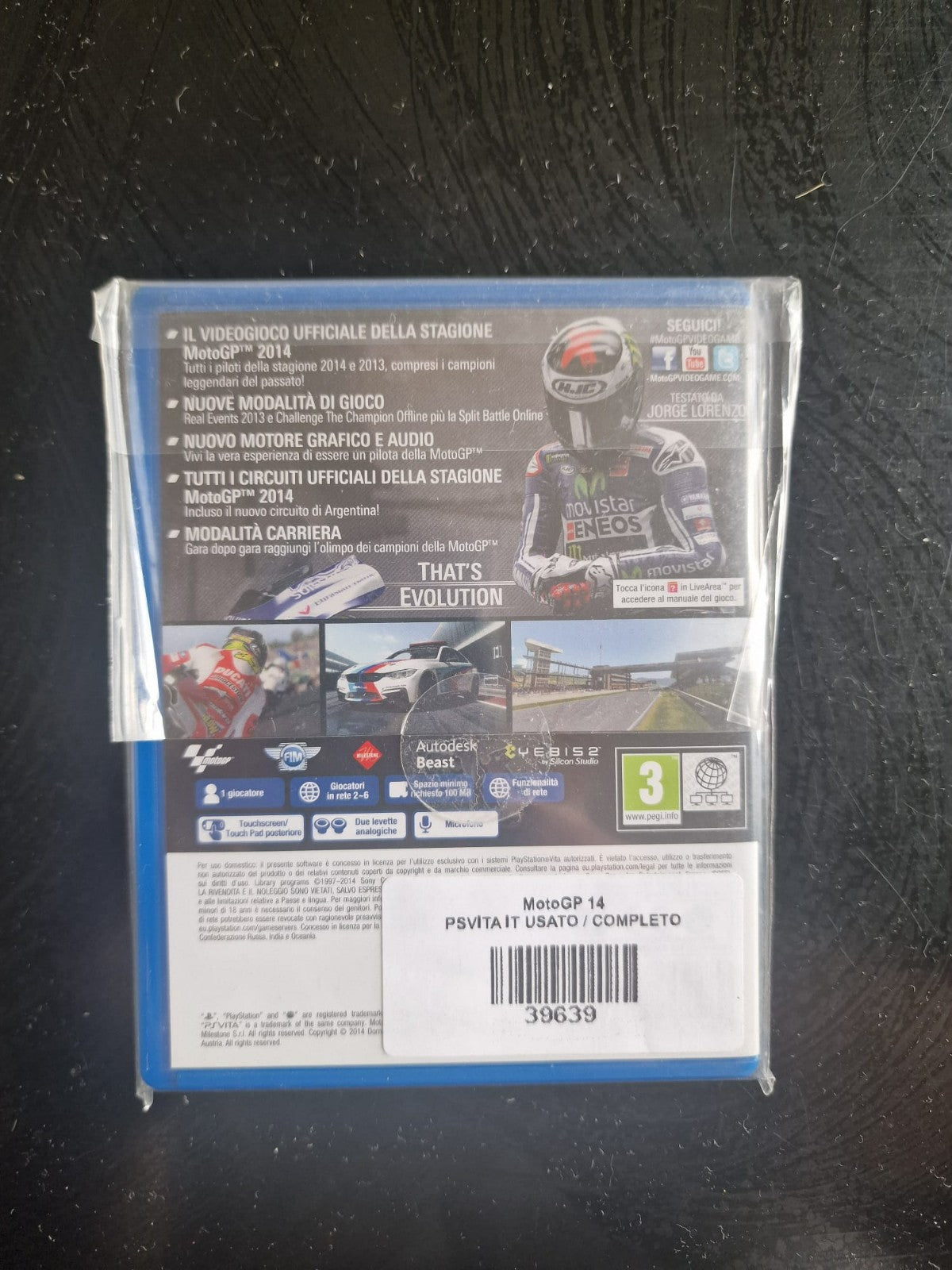 Moto GP 14 PS Vita Pal Italiano Usato Completo