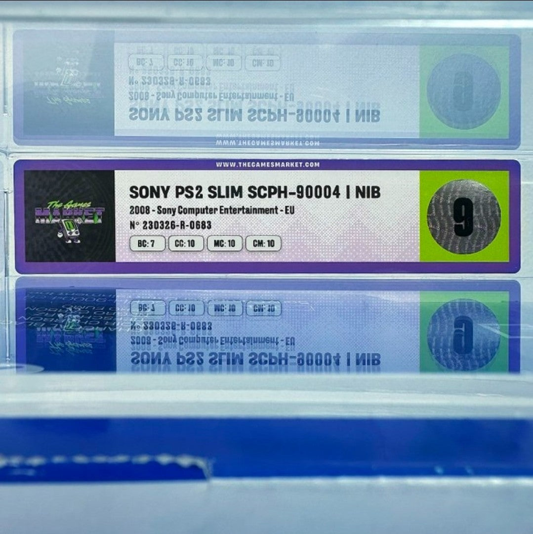 Sony PlayStation 2 Slim SCPH-90004 Black NIB Graded TGM 9 – Complete