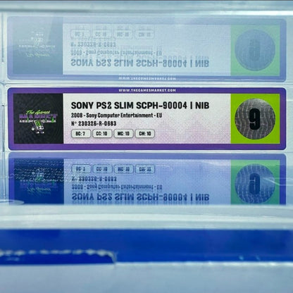Sony PlayStation 2 Slim SCPH-90004 Black NIB Graded TGM 9 – Complete