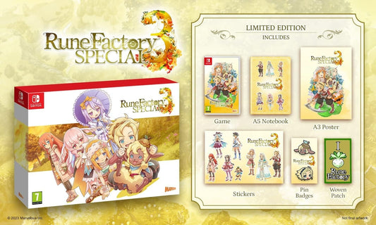 Rune Factory 3 Special Limited Edition Nintendo Switch Nuovo Sigillato