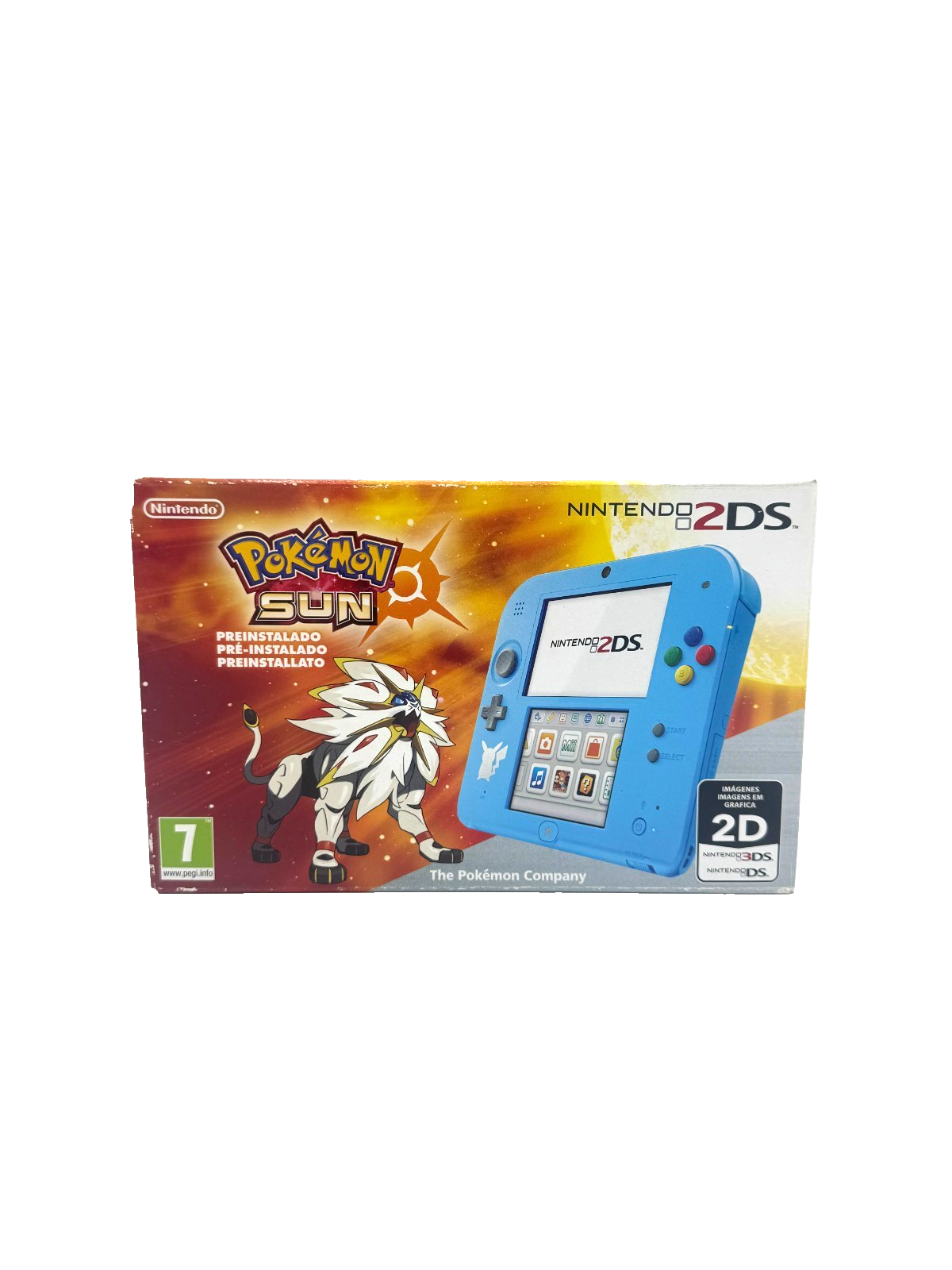 Nintendo 2DS Edizione Speciale Pokémon Sole – Blu – Con Scatola