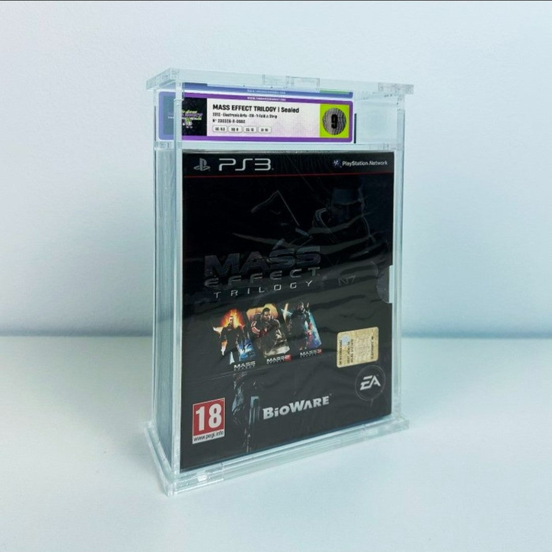 Mass Effect Trilogy PS3 Sealed Graded 9.0 Y-Fold Rare PAL Italian