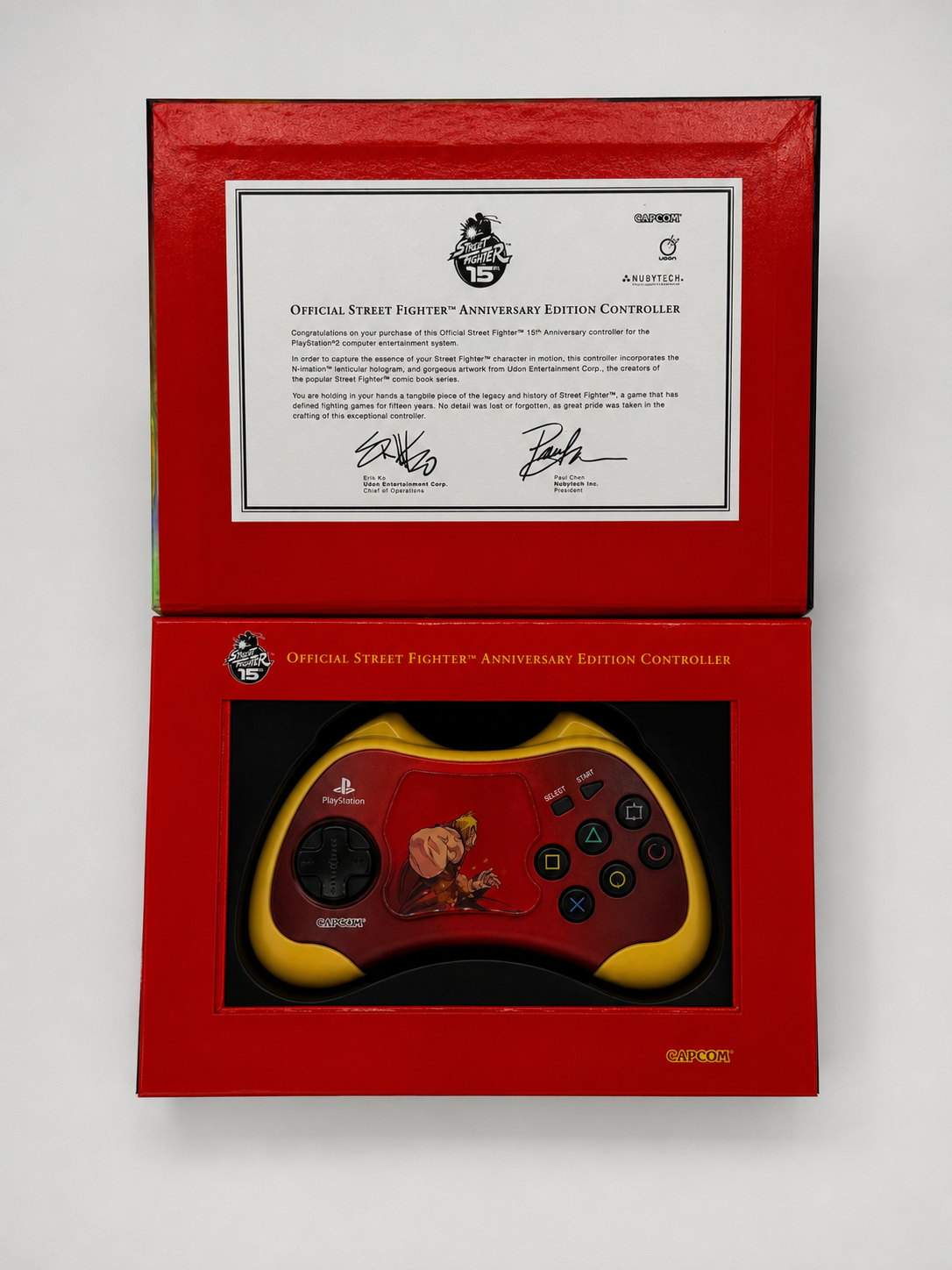 Street Fighter 15th Anniversary Edition Controller Ken PS2 - Nuovo Sigillato