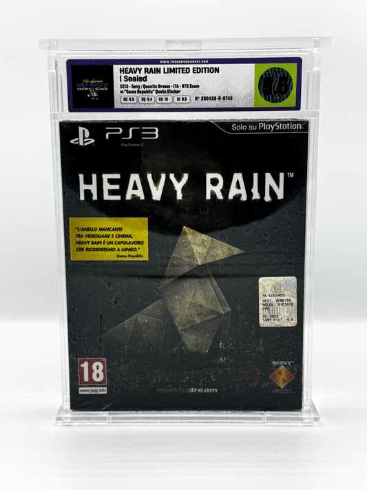 HEAVY RAIN LIMITED EDITION  - SONY PS3 -  GRADATO TGM 9.6 - NEW SEALED