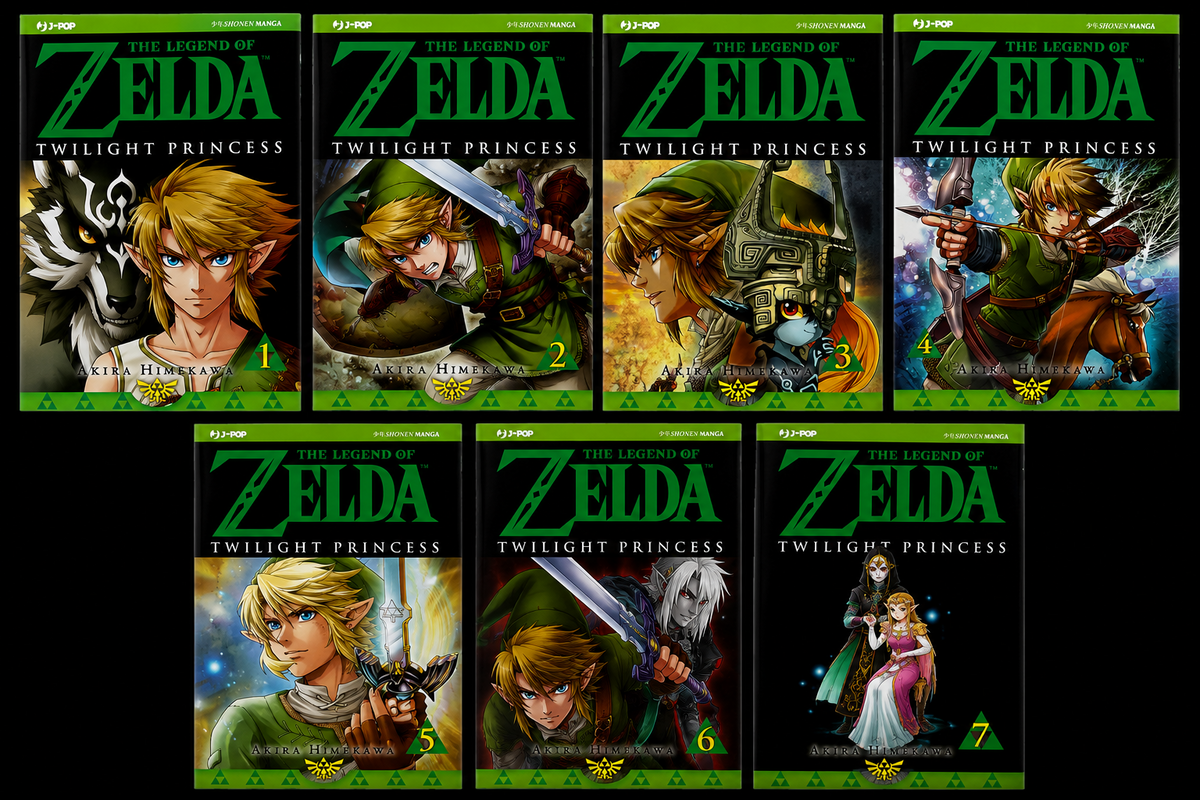 The Legend of Zelda Twilight Princess Vol. 1-7 Manga J-POP Akira Himekawa Lotto