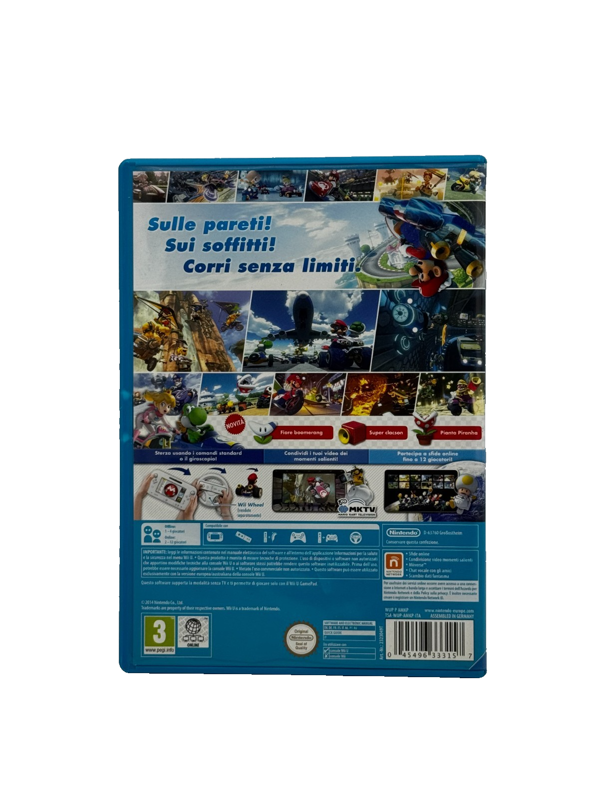 Mario Kart 8 – Nintendo Wii U PAL ITA – Completo con Manuale | Gioco Originale