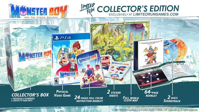 Monster Boy and the Cursed Kingdom Collector's Edition PS4 USA Nuovo Sigillato
