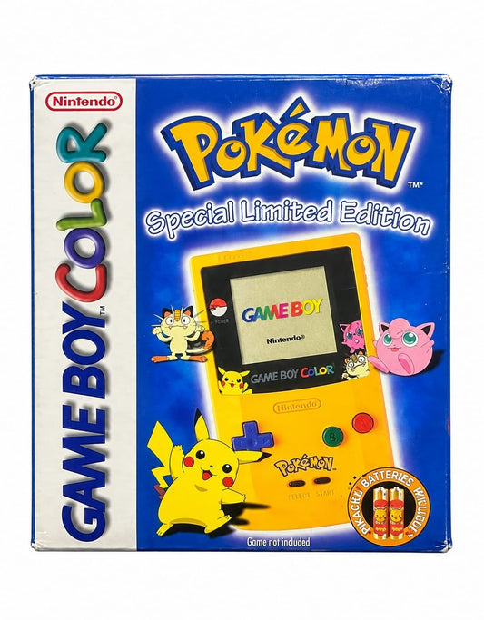 Nintendo Game Boy Color Pokémon Special Limited Edition Pikachu CGB-001 Completo