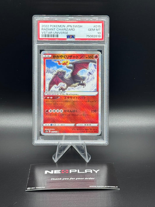 POKEMON - CHARIZARD RADIANT - VSTAR UNIVERSE 015 / 172 SHINING - PSA 10