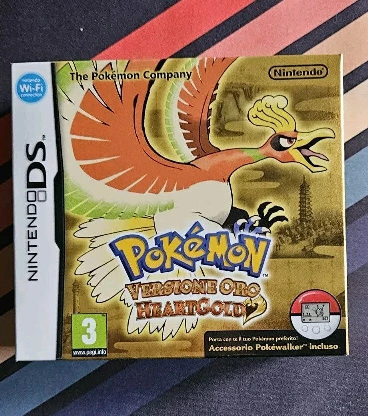Pokemon HeartGold Versione Oro Nintendo DS Con Pokewalker Nuovo PAL ITA