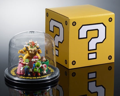 Super Mario Diorama Music Box Question Block Nintendo Figure da Collezione