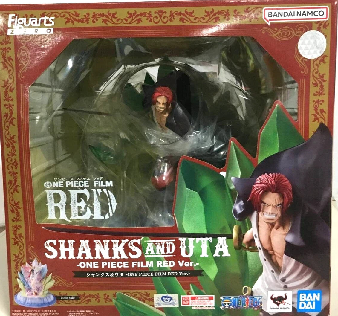 One Piece Film Red Shanks And Uta Figuarts Zero Extra Battle Bandai Figure NEW