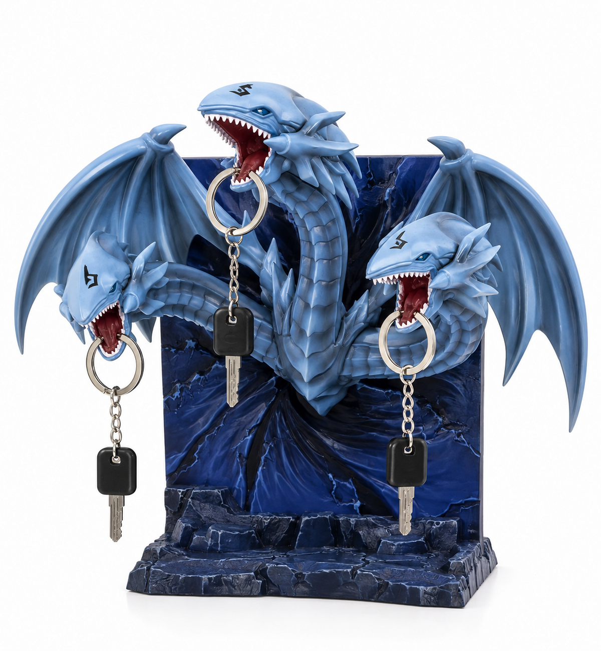 Yu-Gi-Oh Blue-Eyes Ultimate Dragon Figure Key Stand Taito 17 cm