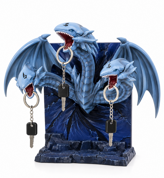 Yu-Gi-Oh Blue-Eyes Ultimate Dragon Figure Key Stand Taito 17 cm