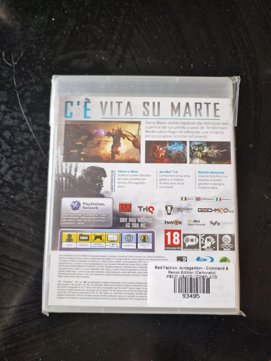 Red Faction Armageddon Edizione Commando E Ricognizione PS3 Pal Ita Usato