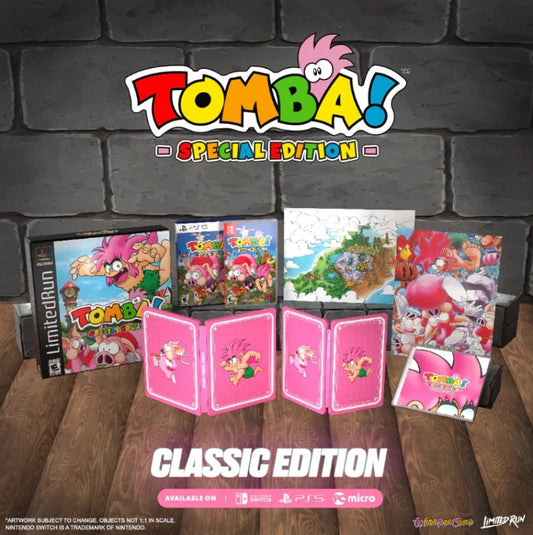 Tomba! Special Edition Nintendo Switch Limited Run #245 NEW SEALED PAL