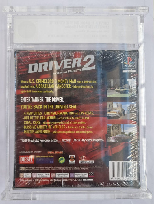 Driver 2 Back on the Streets Limited Edition PS1 Sealed Graded 9.0 TGM