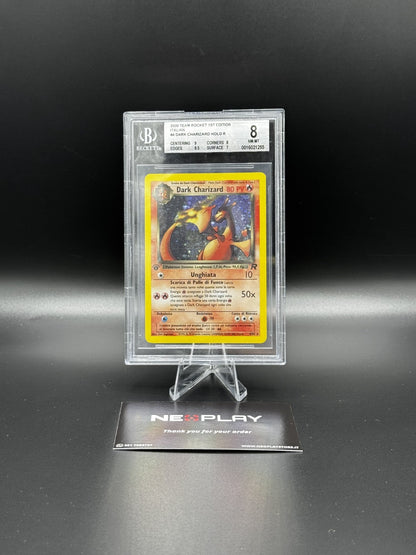 Pokèmon Dark Charizard 4/82 Holo ITA - Prima 1 Edizione Team Rocket - BGS 8