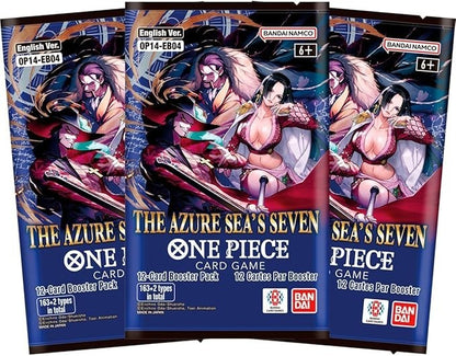 One Piece TCG Booster Box 4 OP-14 EB04 The Azure Sea's Seven  ENGLISH -  SEALED