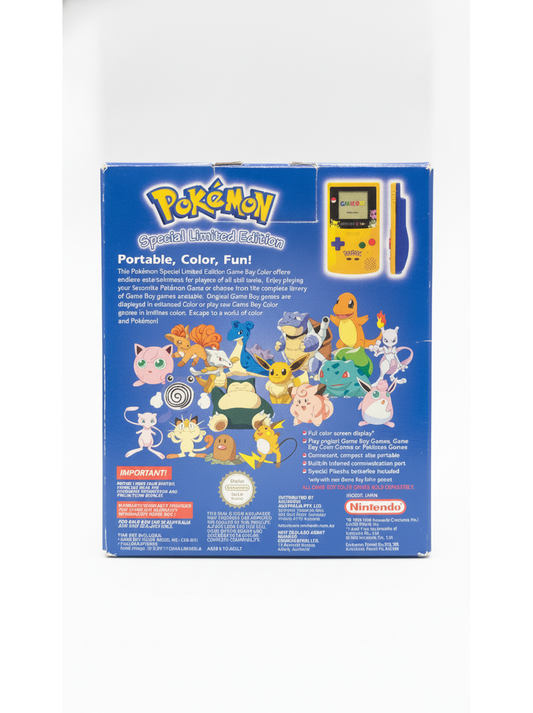 Nintendo Game Boy Color Pokémon Special Limited Edition Pikachu CGB-001 Completo