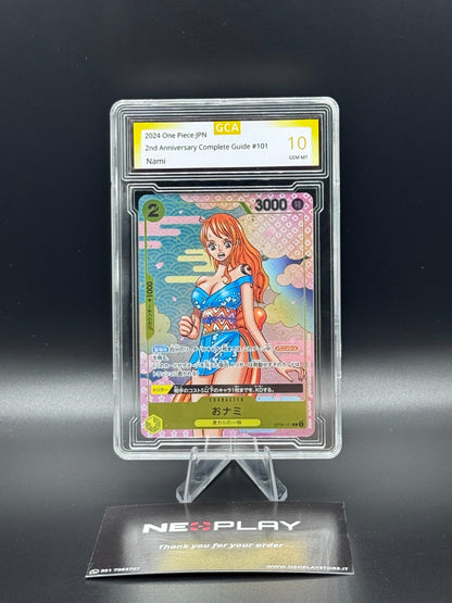 One Piece card game -Nami OP06-101 GCA 10 GEM MINT 2nd Anniversary  - GCA 10