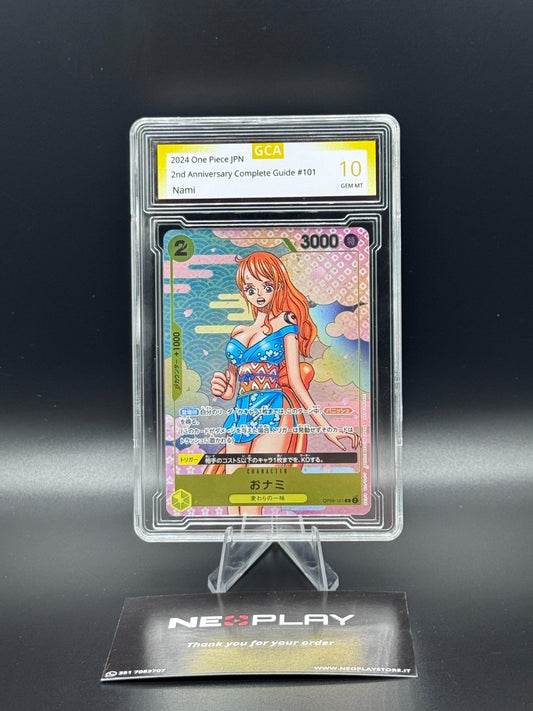 One Piece card game -Nami OP06-101 GCA 10 GEM MINT 2nd Anniversary  - GCA 10