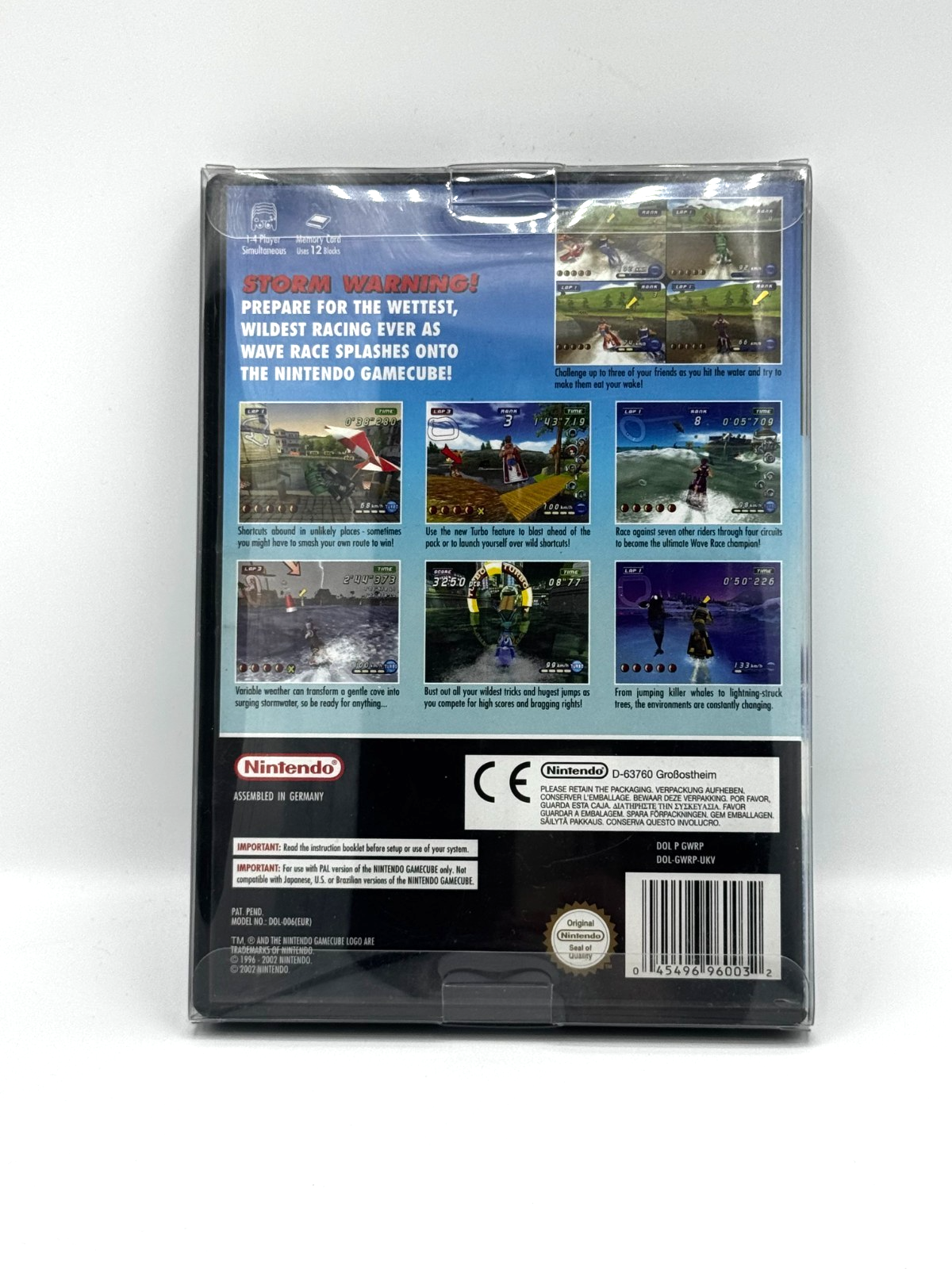 Wave Race: Blue Storm Nintendo GameCube PAL 2002 UK Con Manuale + Custodia