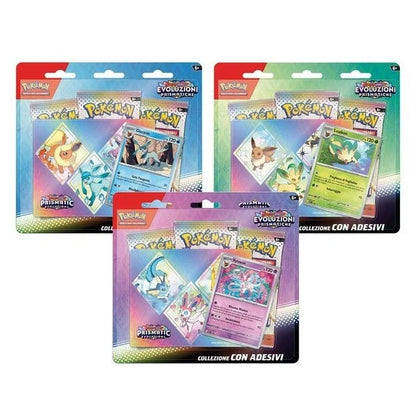 Pokèmon Evoluzioni Prismatiche - Collezione con Adesivi - New Sealed